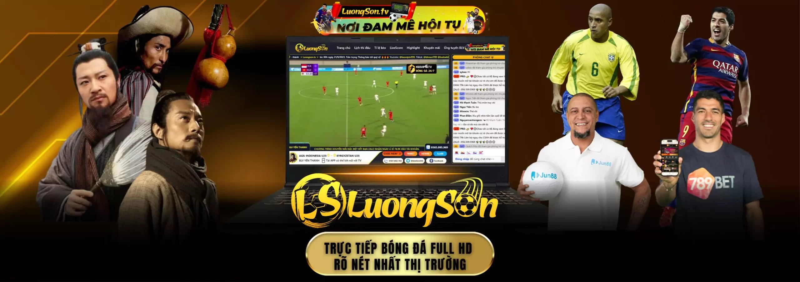 Luongson TV - Trang xem bóng đá trực tuyến thuộc OKVIP