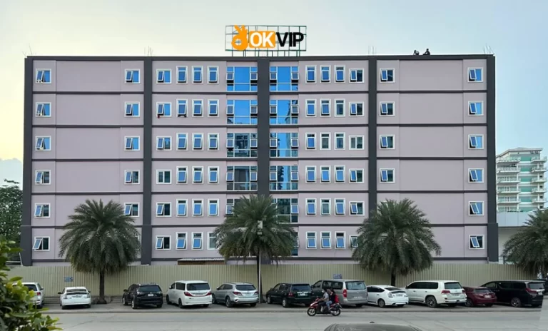 Hình ảnh tòa nhà trụ sở chính của OKVIP tại Bavet Cambodia